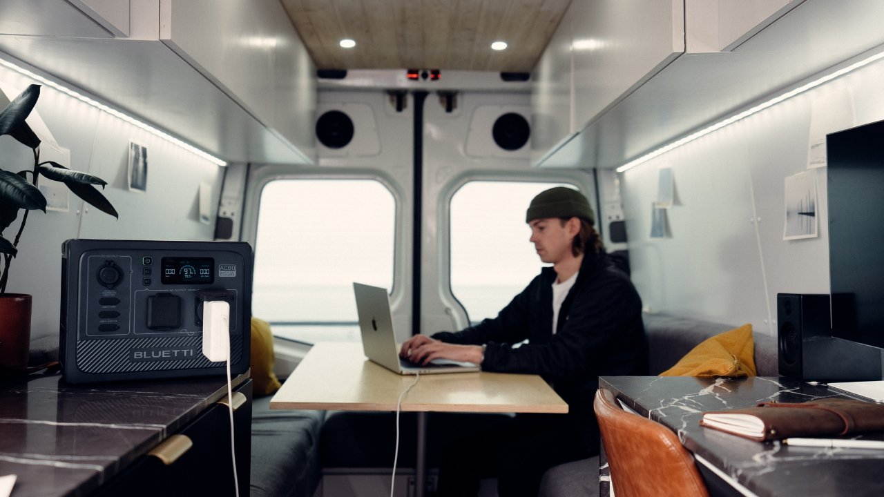 Tichý provoz pro stany nebo karavany. 