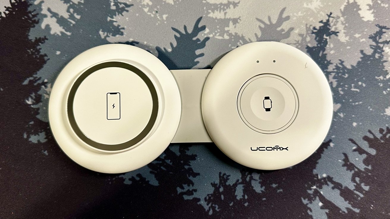 Bezdrátová nabíječka Ucomx Nano Mini Magnetic 2 v 1