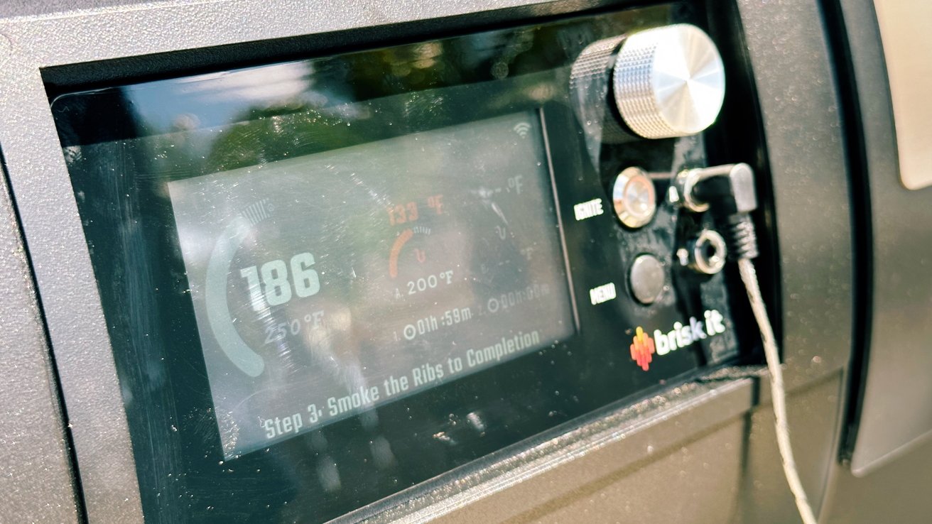 Barevná obrazovka se skvrnami pro 2 teplotní sondy