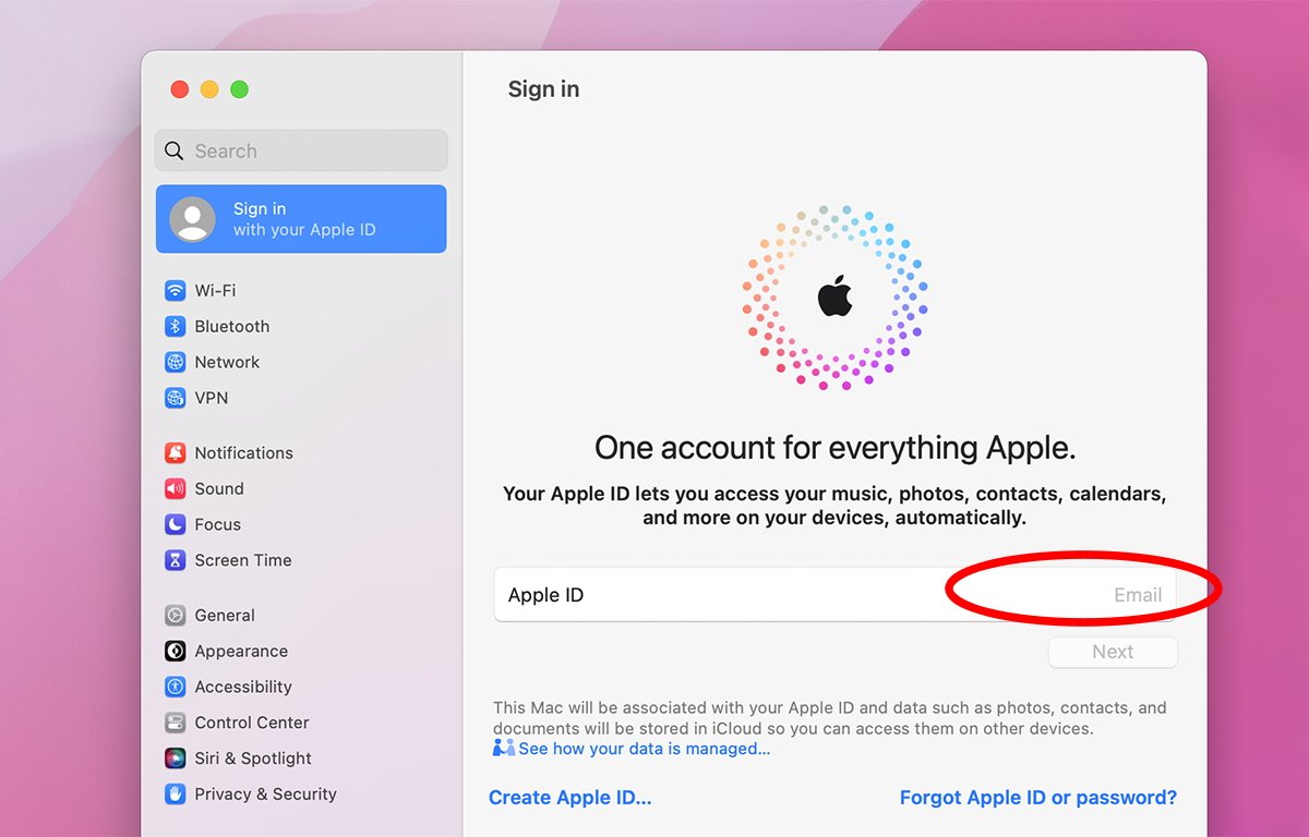 Klepnutím na E-mail se přihlaste.