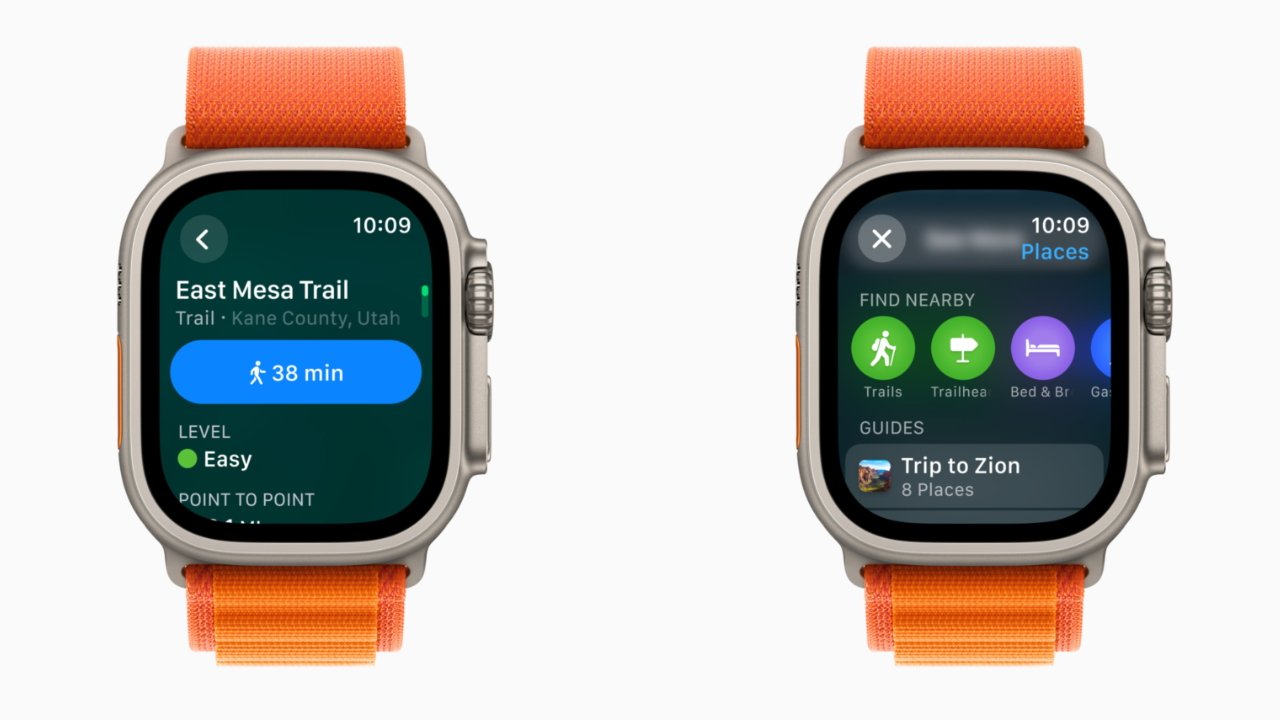 Apple přidává podrobnosti o tisících turistických tras