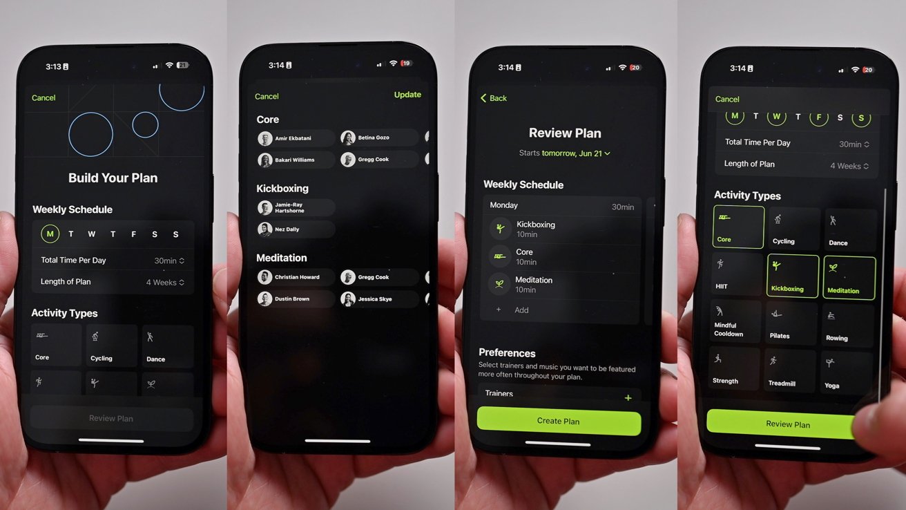 Sestavení cvičebního plánu
