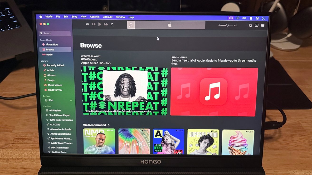 Mac a Nintendo Switch nejlépe fungují s přenosným monitorem Hongo