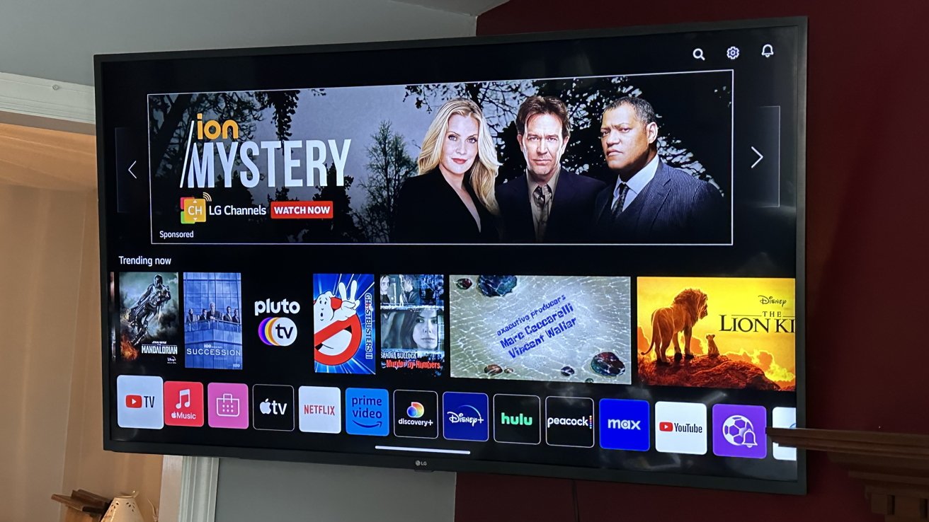 Přepínač aplikací LG UN73 UHD TV