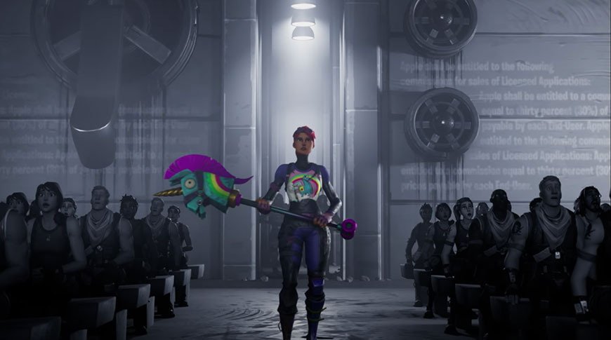 Epic Games reklama inspirovaná Applem 