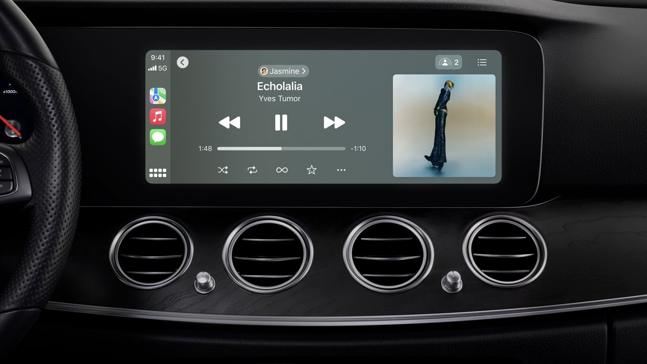 Obrazovka Now Playing s SharePlay