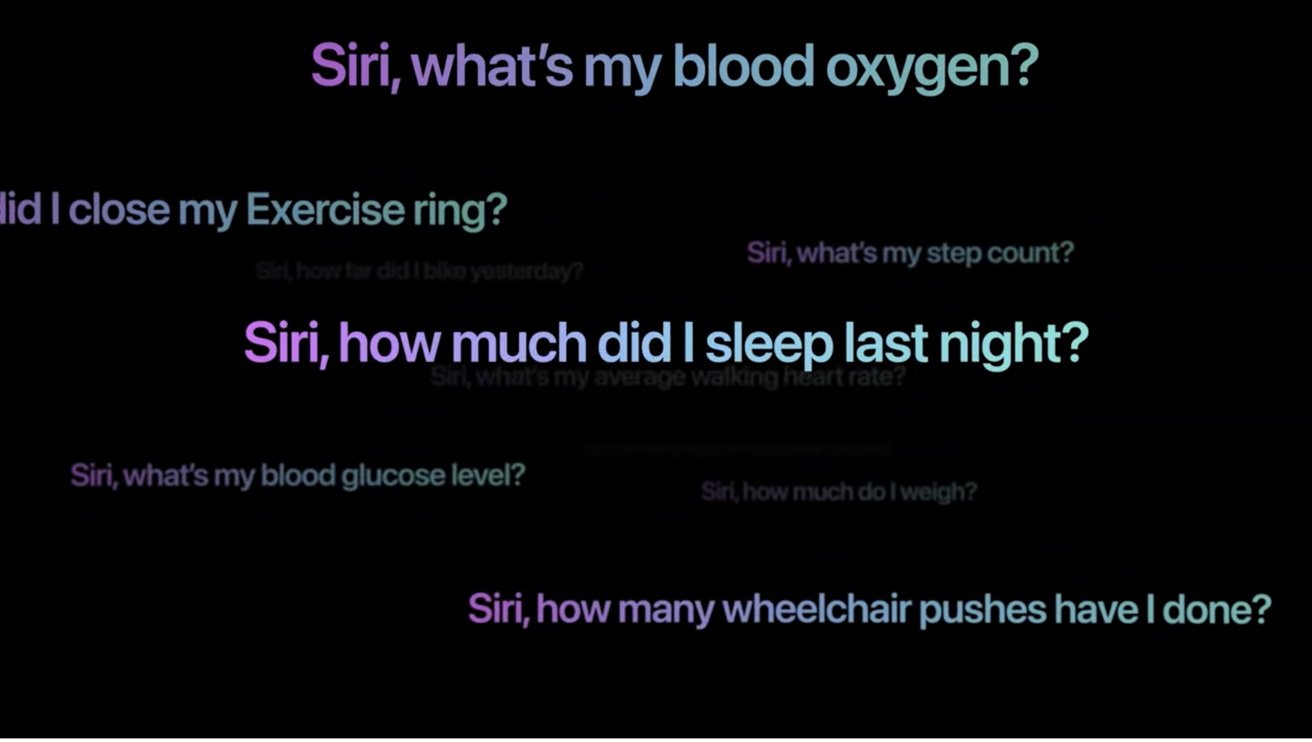 Data Siri Health se místo cloudu zpracovávají na Apple Watch S9