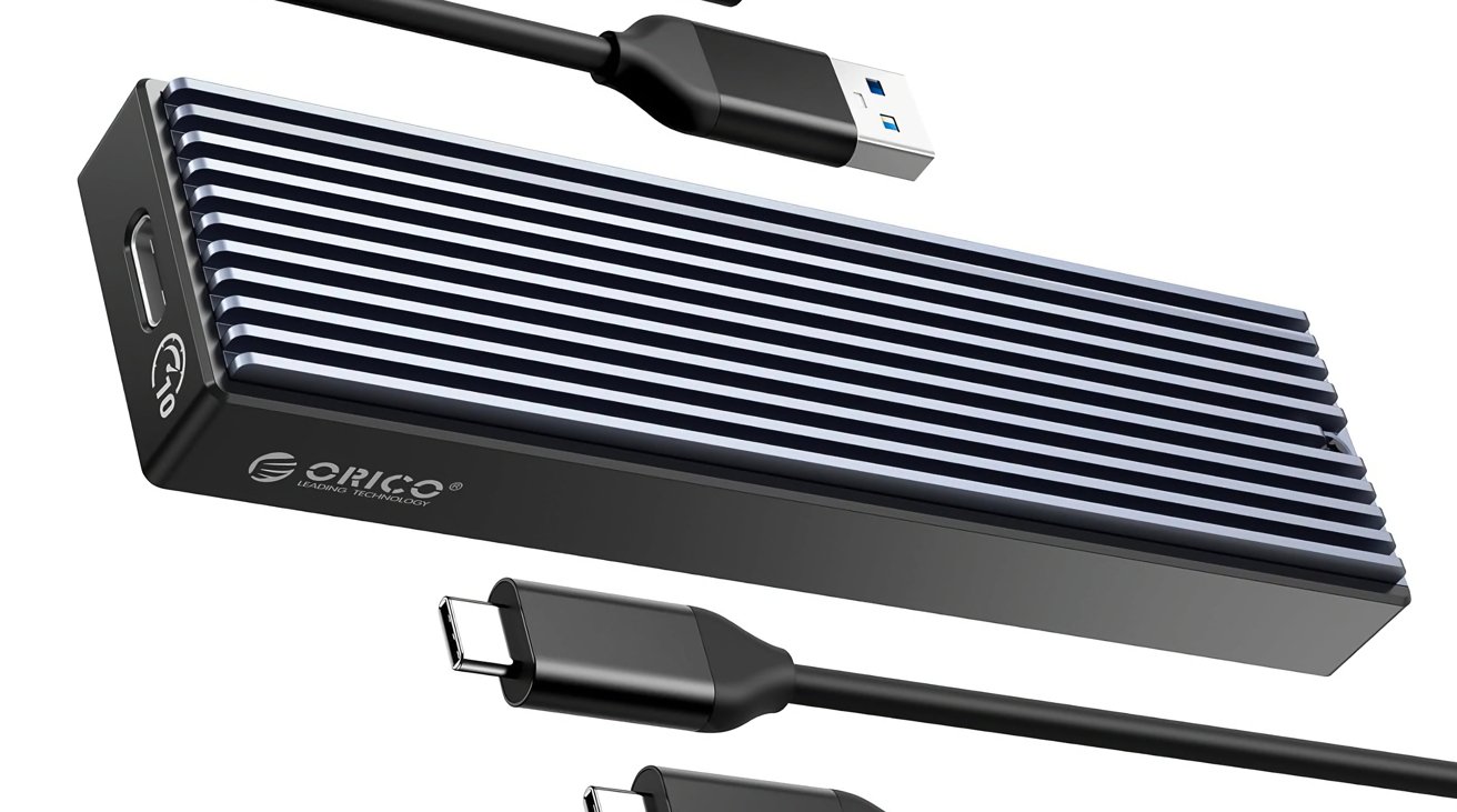 Nejlepší SSD kryt pro iPhone 15 video - ORICO M.2 NVMe SSD kryt