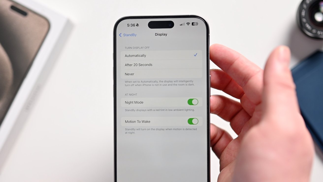 Nové možnosti zobrazení pro režim StandBy