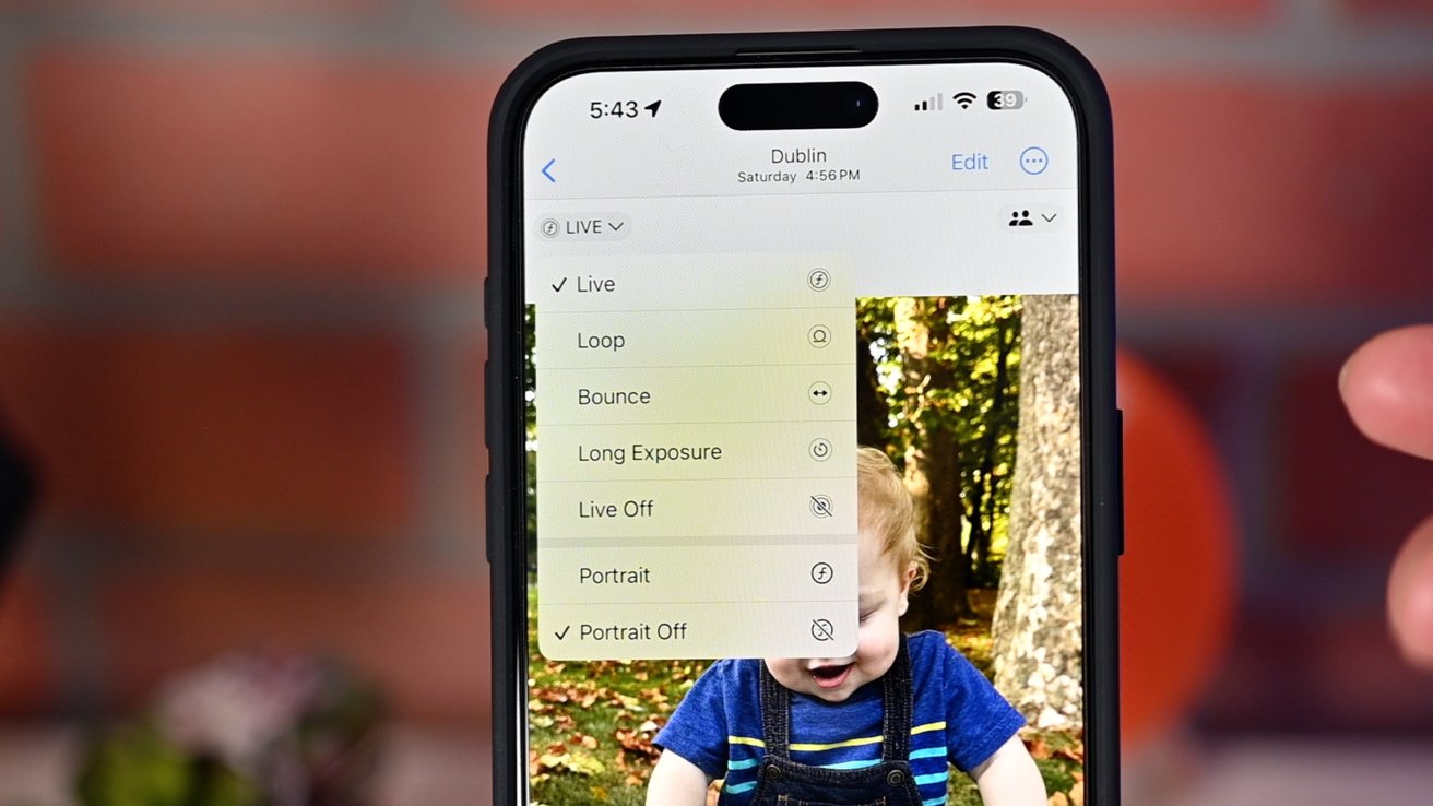 Živé a Portrétní režimy