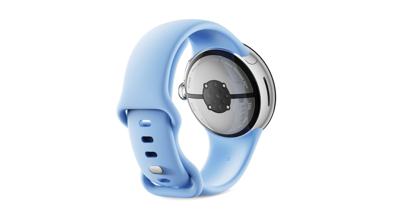 Senzory na zadní straně Google Pixel Watch 2