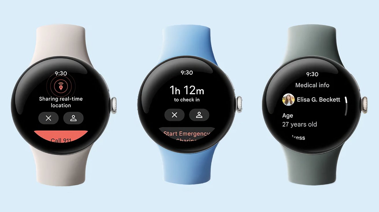 Několik barevných provedení Google Pixel Watch 2