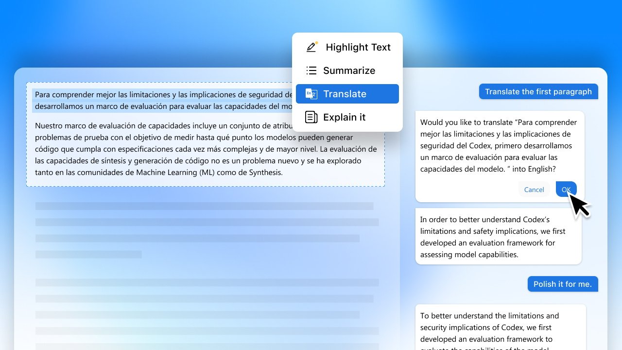 Přeložte obsah PDF do několika jazyků.