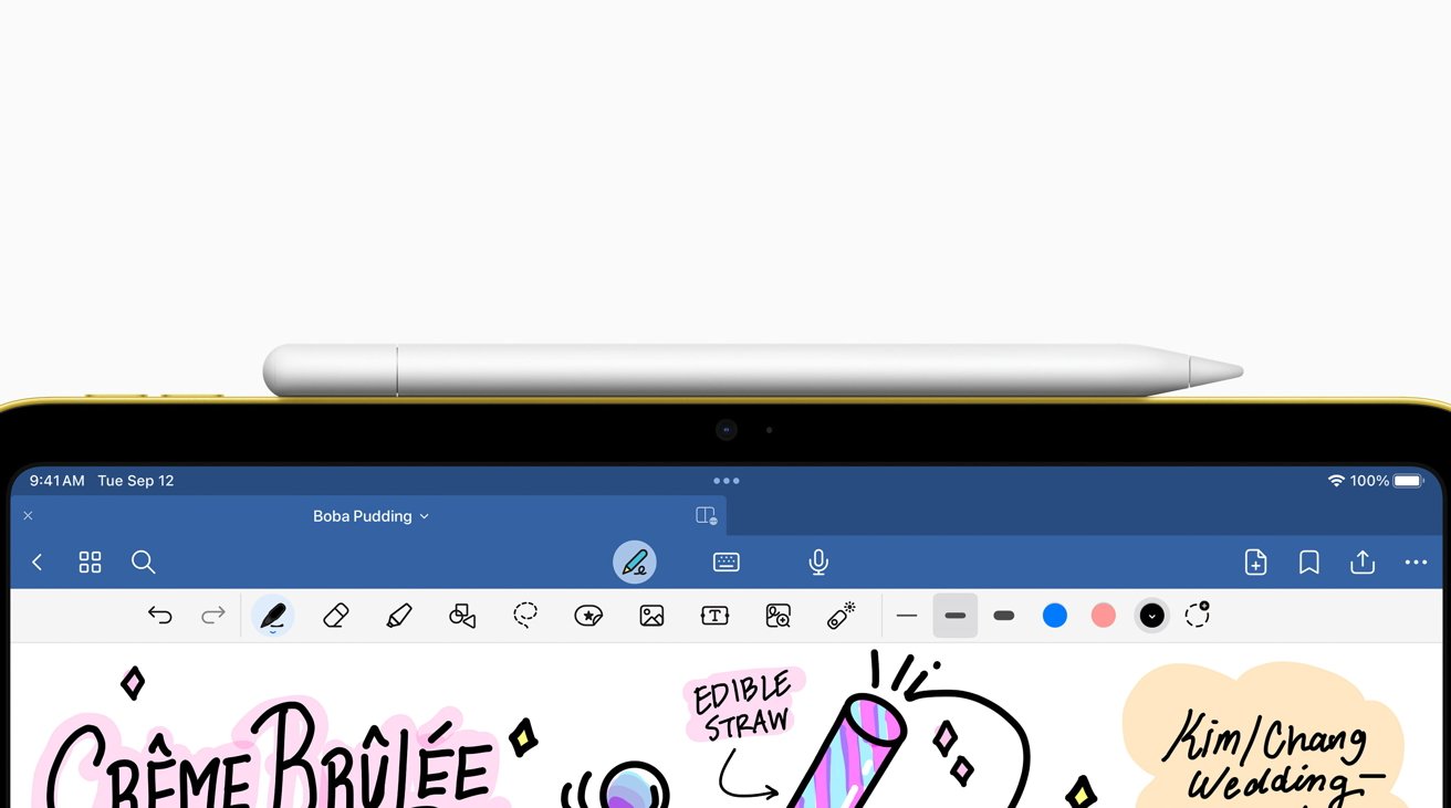 Nový Apple Pencil lze magneticky připevnit k iPadu. 