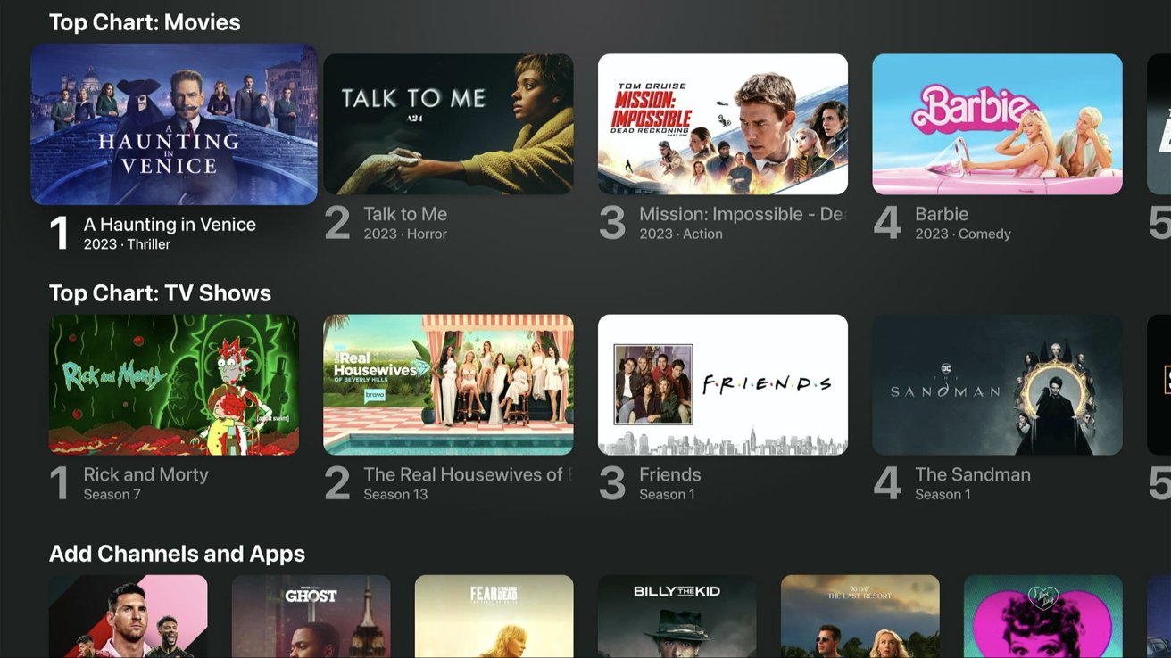 iTunes spojil filmy a televizní pořady do jedné sekce