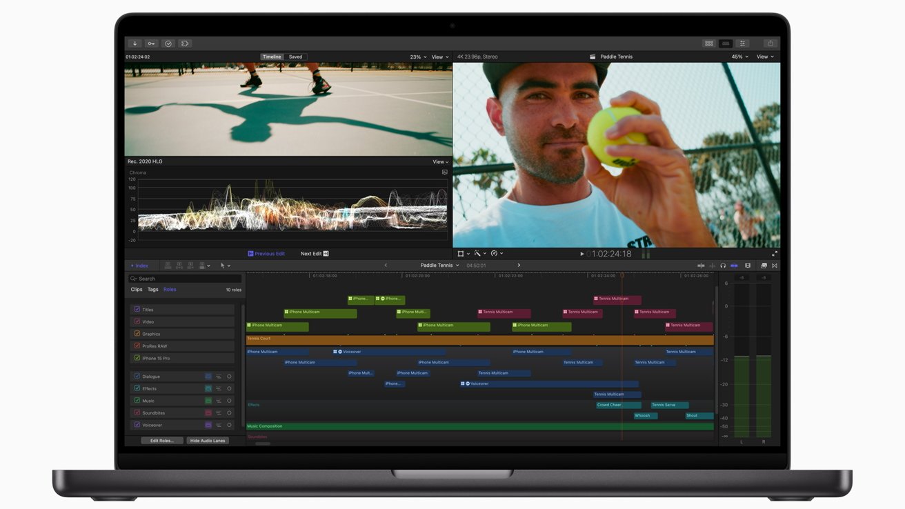 Přiřaďte klipům role