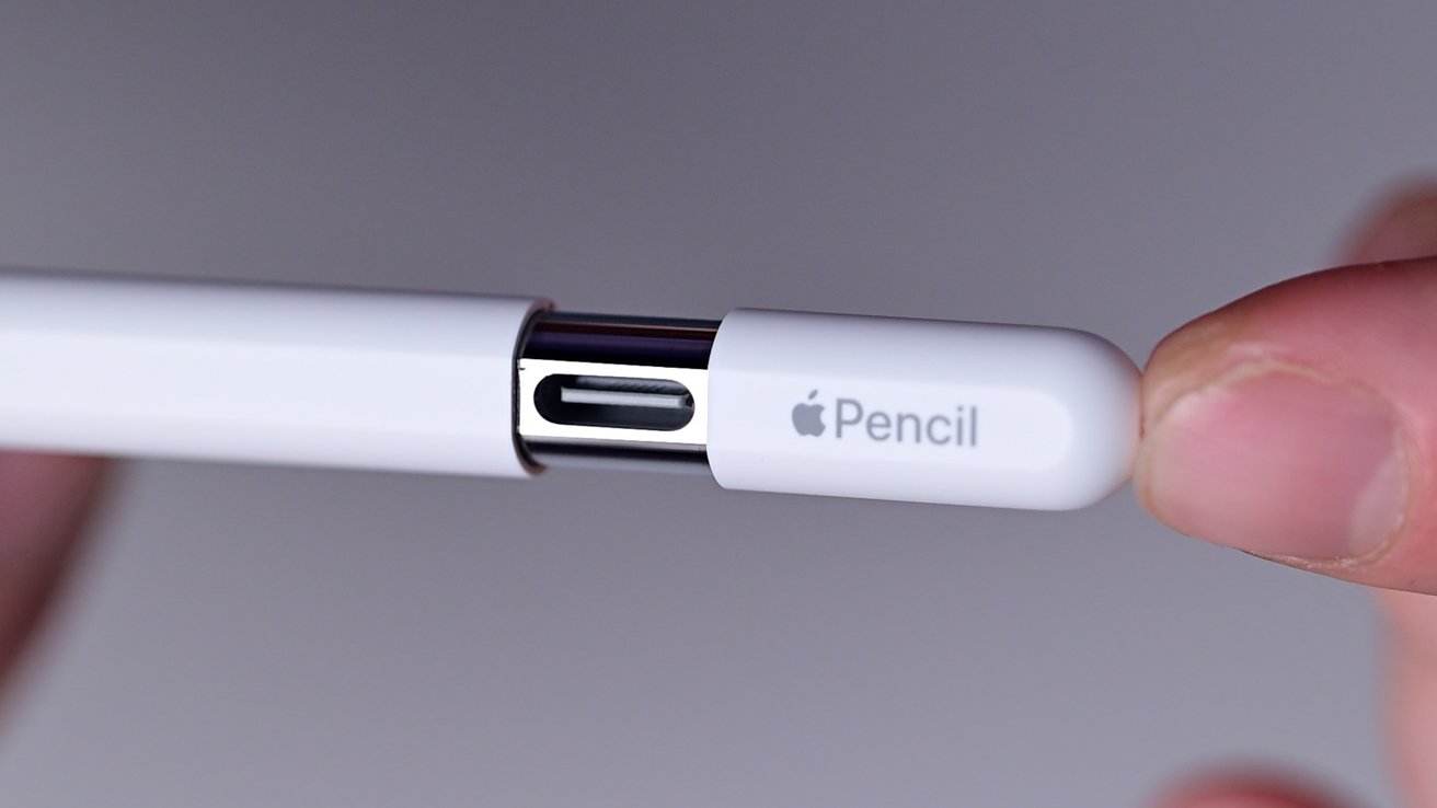 Detailní záběr na nový port USB-C