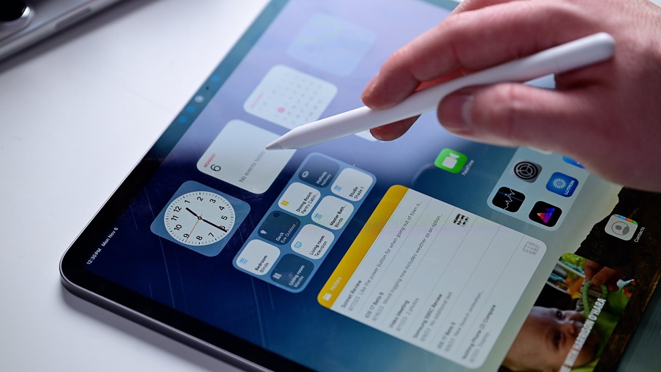 Efekt přechodu na iPad Pro