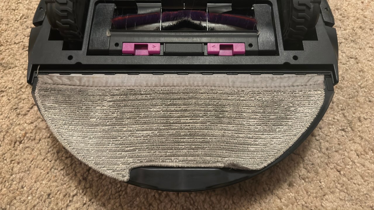 Mop podložka Eureka E10S je poněkud chatrná.