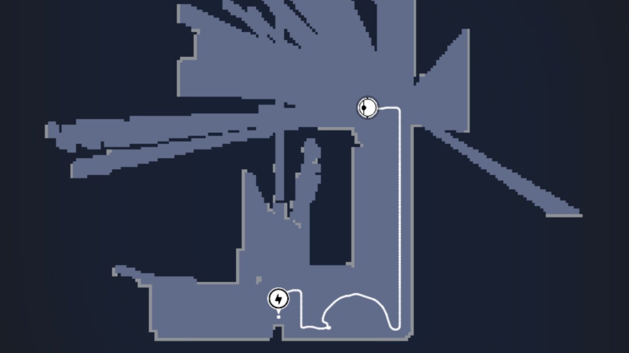 Počáteční proces mapování Eureka E10S.