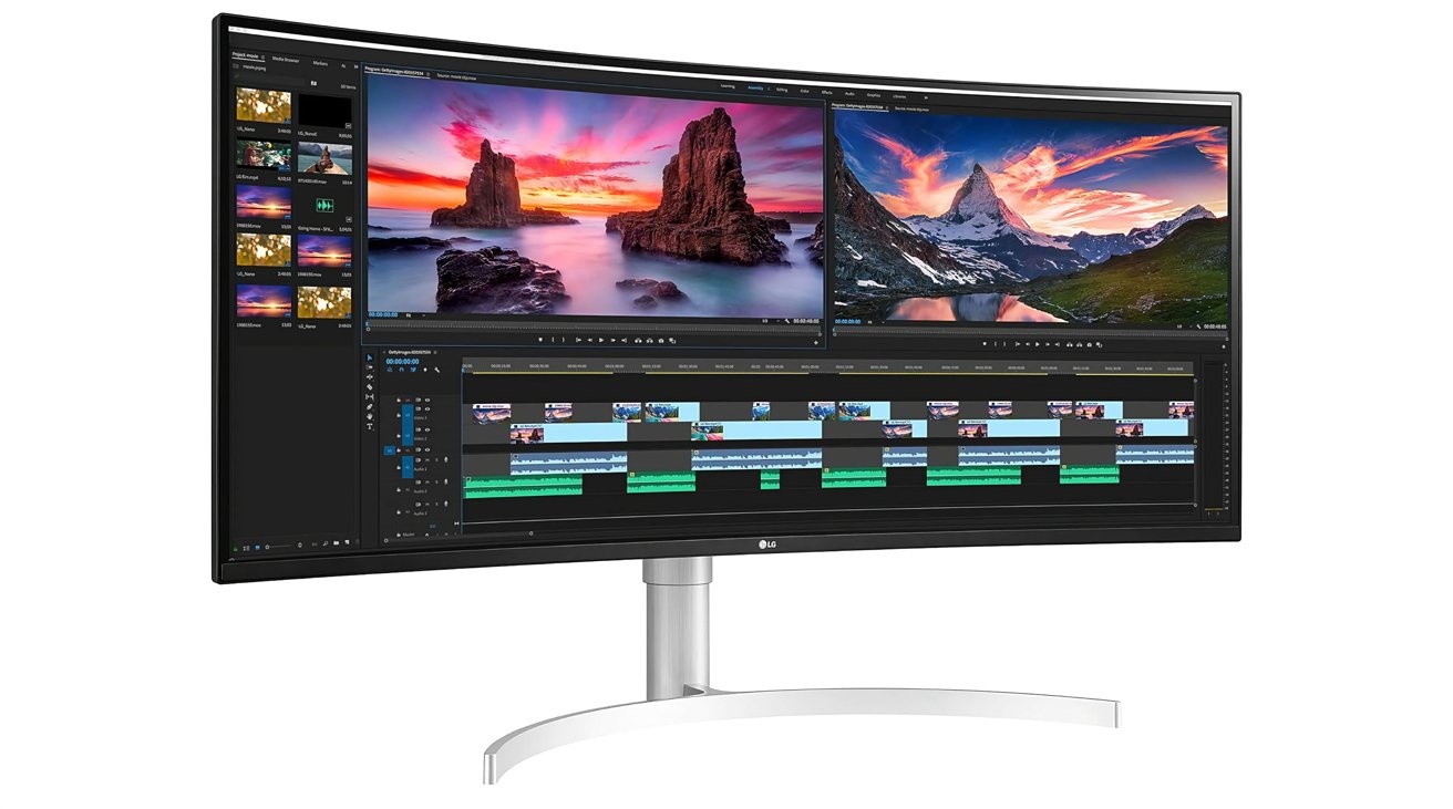 LG 38WN95C-W 38palcový zakřivený UltraWide QHD+ s Thunderbolt 3
