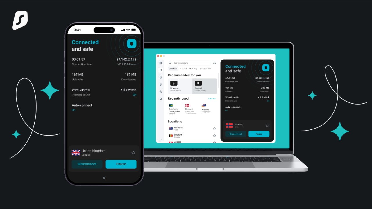 Surfshark VPN je k dispozici na bezpočtu zařízení