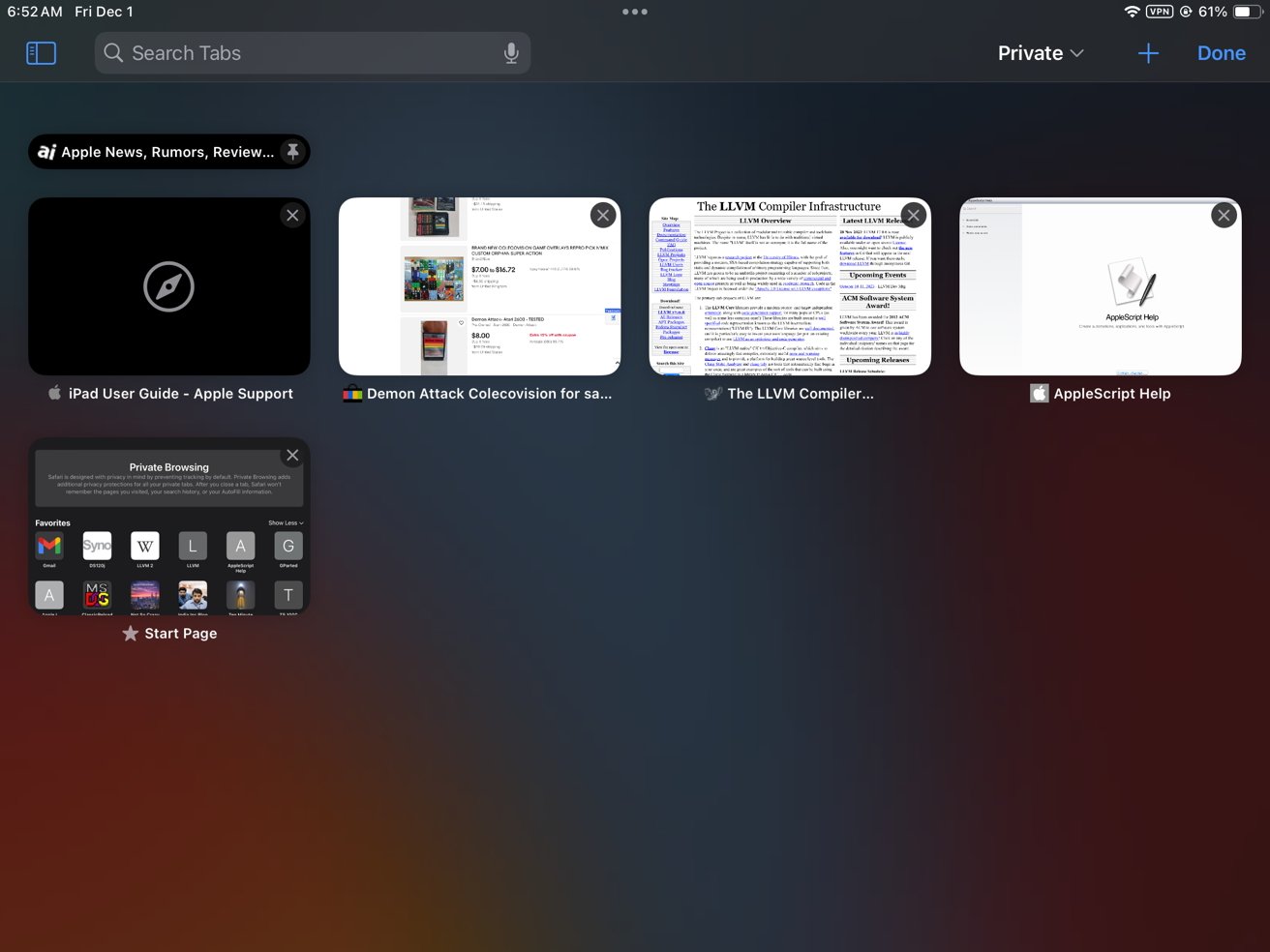 Prohledávání karet.