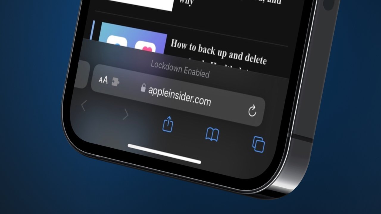 Režim uzamčení v Safari
