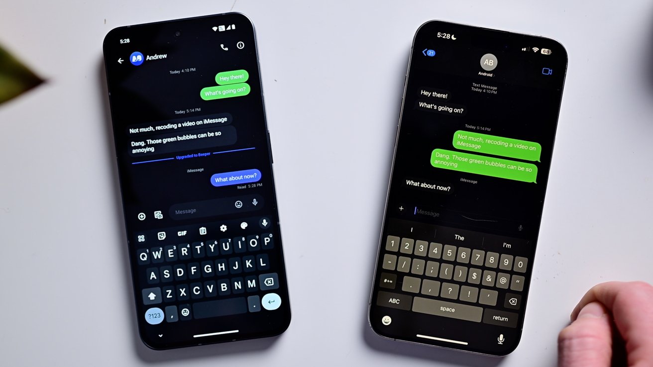 Naše první iMessage odeslaná pomocí Androidu