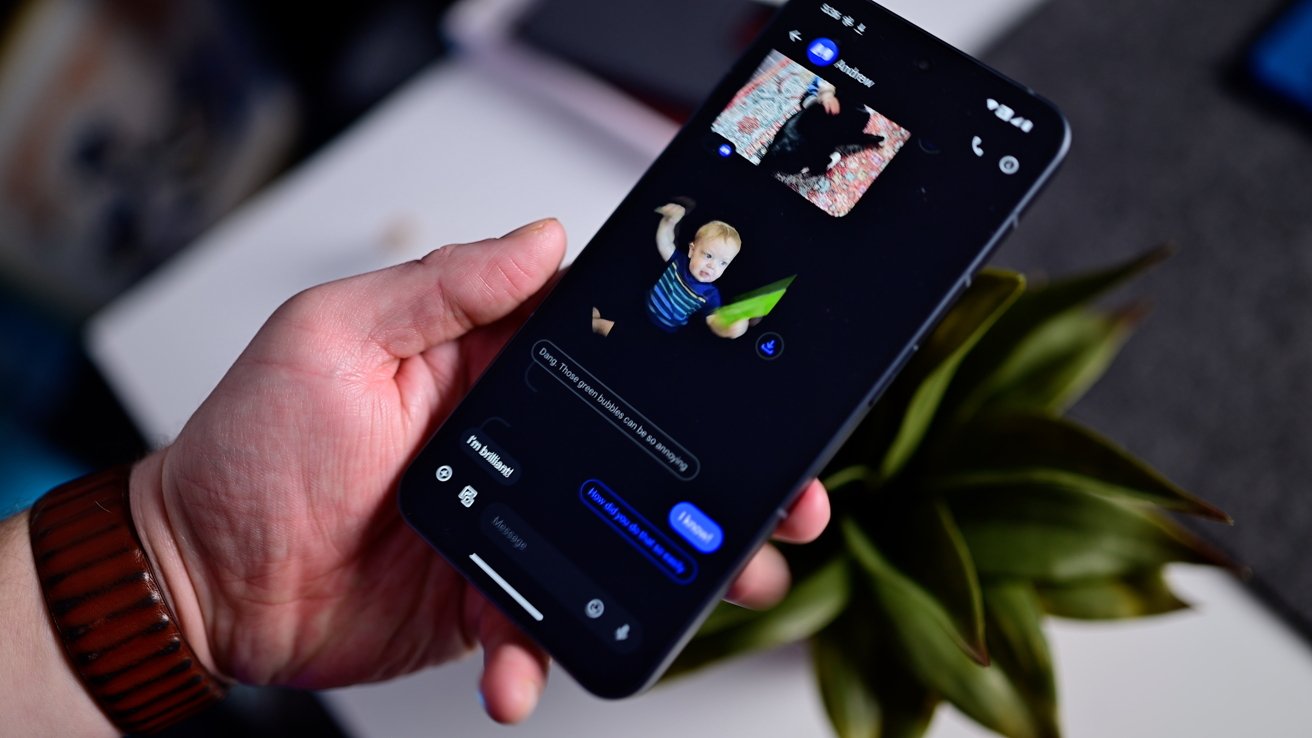 Modré bubliny na Androidu