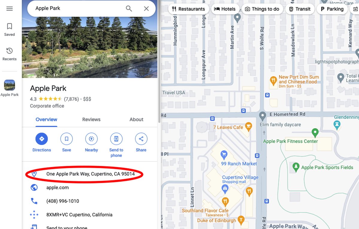 Snímek obrazovky aplikace online map.