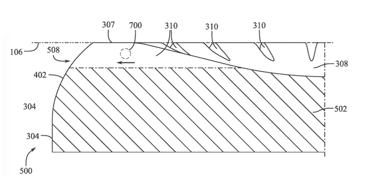 Detail z patentu zobrazující příčný řez jedním provedením klíčenky