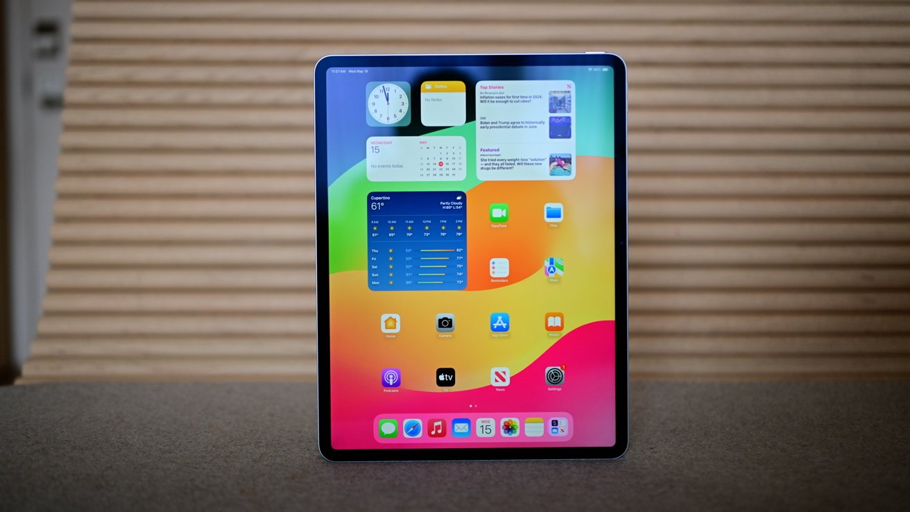 Nový iPad Air na lavičce