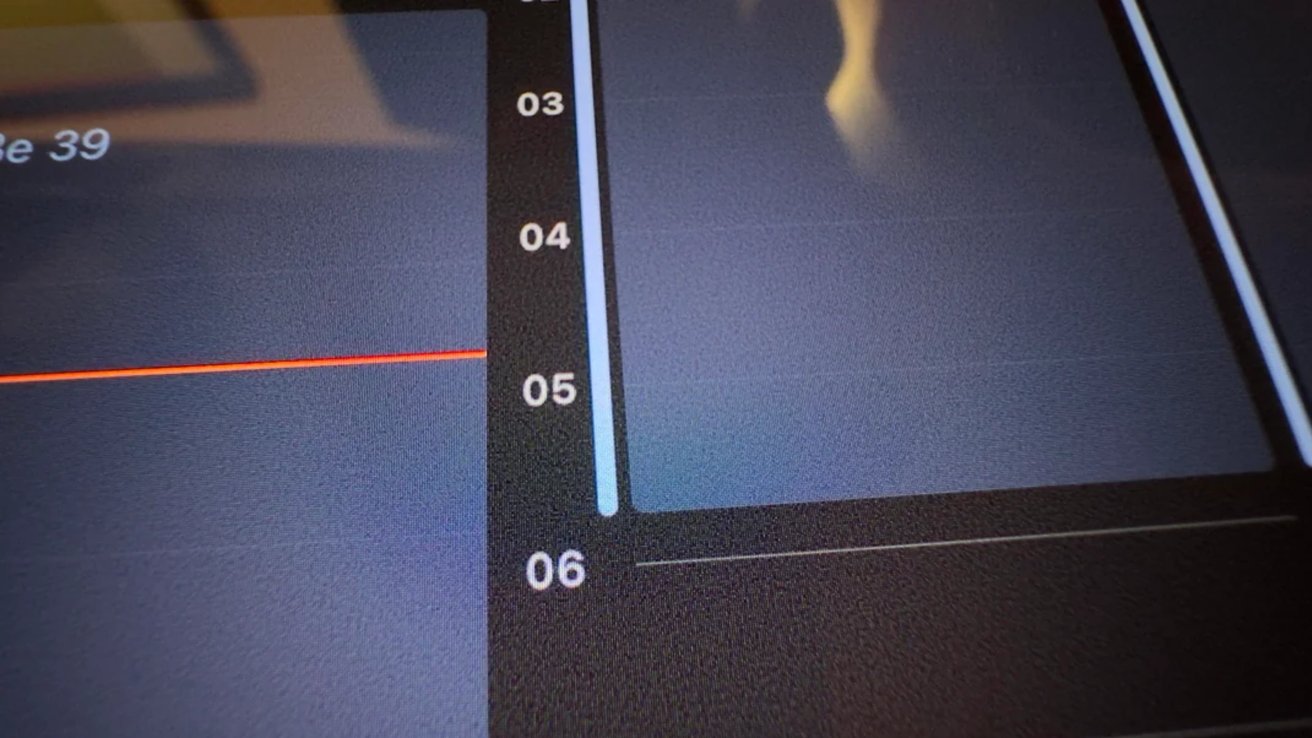 Příklad zrnité obrazovky na iPadu Pro [Reddit]